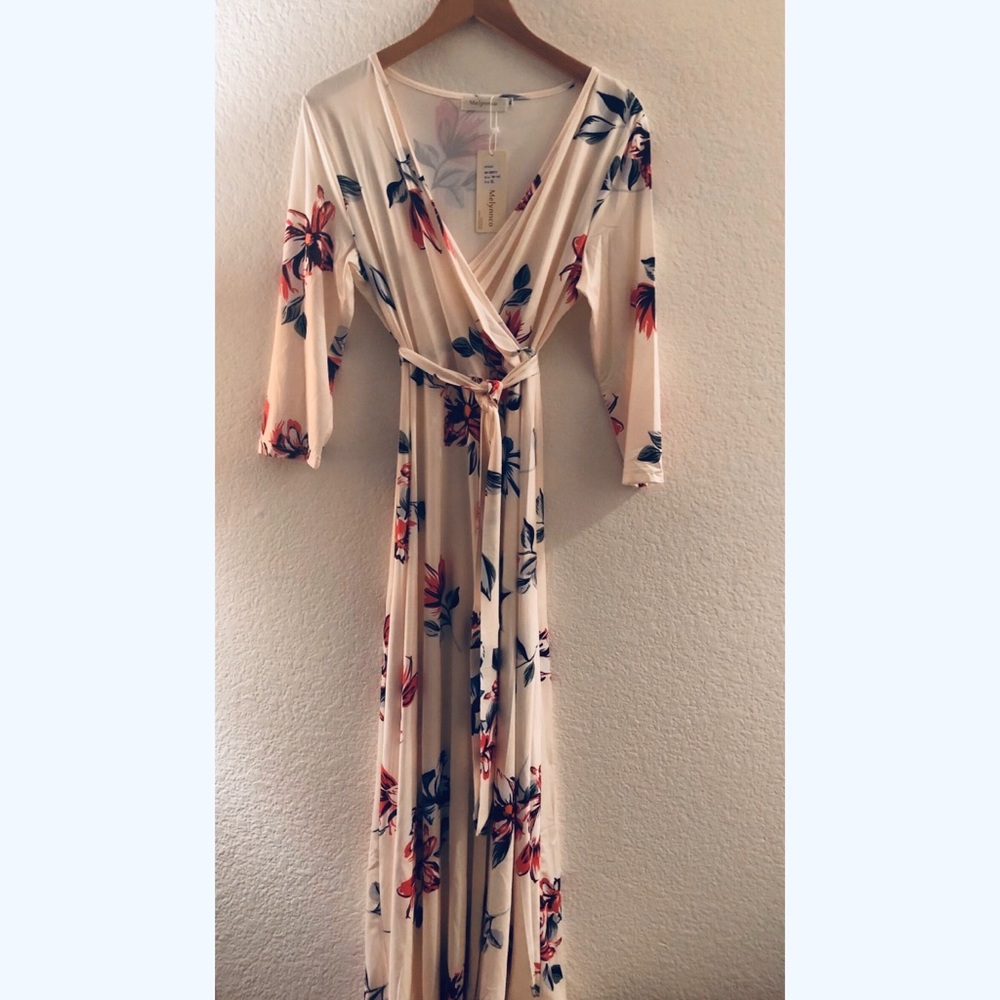 Vintage Style Faux Wrap Dress